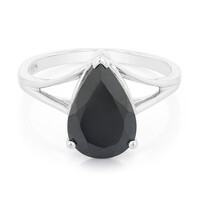 Anello in argento con Spinello Nero