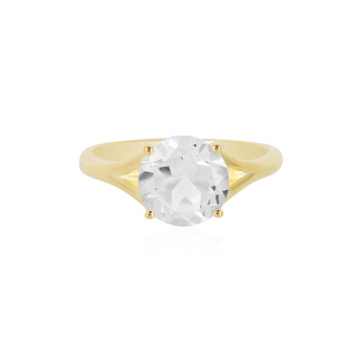 Anello in argento con Topazio Bianco