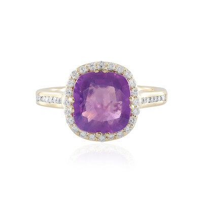 Anello in oro con Zaffiro Luc Yen (non riscaldato) (AMAYANI)