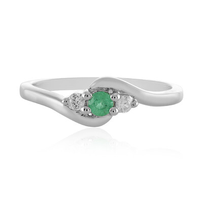 Anello in argento con Smeraldo Etiope