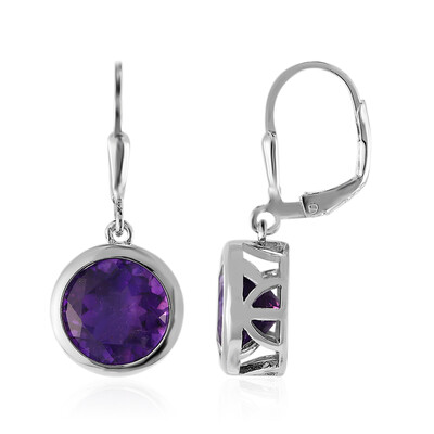 Orecchini in argento con Ametista Zambiana (MONOSONO COLLECTION)