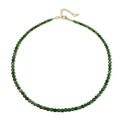 Collana in argento con Diopside Russo