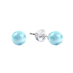 Orecchini in argento con Larimar