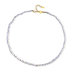 Collana in argento con Pietra di Luna Arcobaleno (Adela Silber)