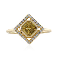 Anello in oro con Zircone Giallo