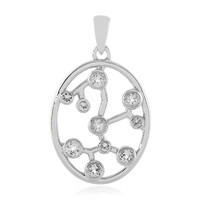 Ciondolo in argento con Topazio Bianco