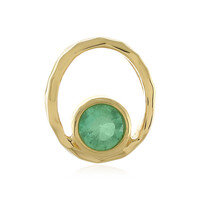 Ciondolo in argento con Smeraldo Russo