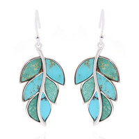 Orecchini in argento con Turchese Kingman (Anne Bever)