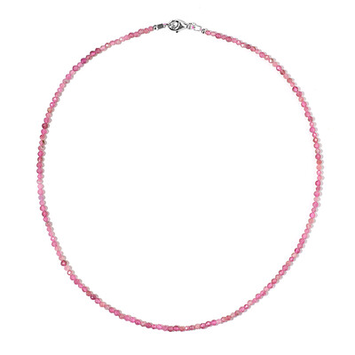 Collana in argento con Tormalina Rosa