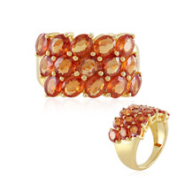Anello in argento con Zaffiro Tramonto