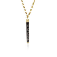 Collana in argento con Diamante Nero