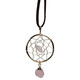 Accessorio in ottone con Quarzo Rosa (Lapis Vitalis)