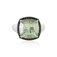 Anello in argento con Ametista Verde