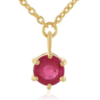 Collana in argento con Rubino del Madagascar