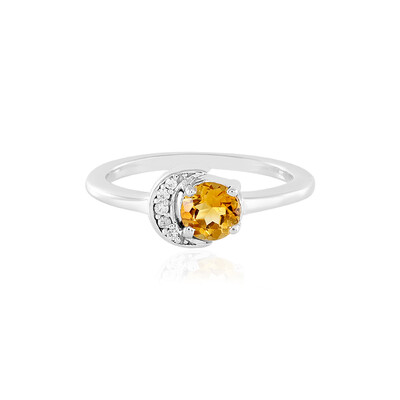 Anello in argento con Citrino