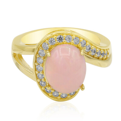 Anello in argento con Opale Rosa