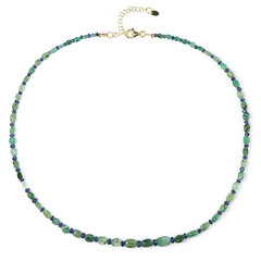 Collana in argento con Smeraldo Zambia