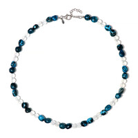 Collana in argento con Quarzo Bianco