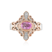 Anello in argento con Fluorite Rosa (Dallas Prince Designs)