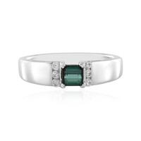 Anello in argento con Tormalina Verde di Benedito(Adela Silber)