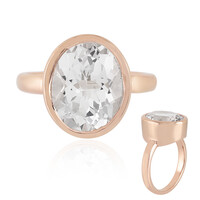 Anello in argento con Topazio Bianco