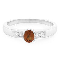 Anello in argento con Granato Essonite