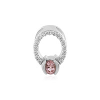 Ciondolo in argento con Tormalina Rosa