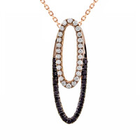 Collana in oro con Diamante Nero