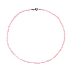 Collana in argento con Quarzo Rosa