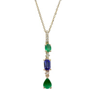 Collana in oro con Tanzanite AAA (CIRARI)