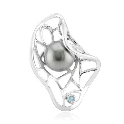 Ciondolo in argento con Perla Tahitiana (TPC)