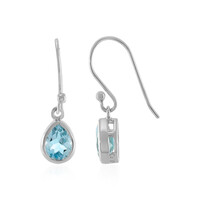 Orecchini in argento con Topazio Blu Cielo