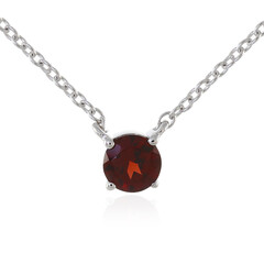 Collana in argento con Granato Mozambico