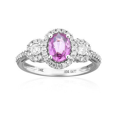 Anello in oro con Zaffiro Rosa (CIRARI)