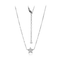 Collana in argento con Topazio Bianco