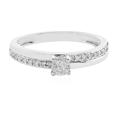 Anello in oro con Diamante I4 (J)