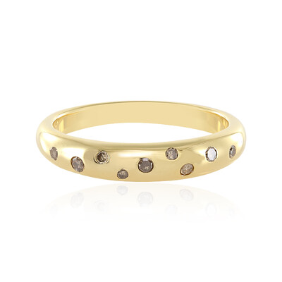 Anello in argento con Diamante Champagne I3