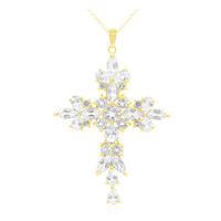 Collana in argento con Topazio Bianco