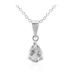 Collana in argento con Topazio Bianco
