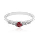 Anello in argento con Spinello Rosso