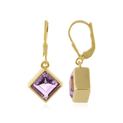 Orecchini in argento con Ametista Rose de France