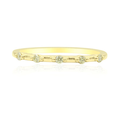 Anello in oro con Diamante Giallo Canarino SI1 (Annette)
