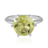 Anello in argento con Citrino Limone