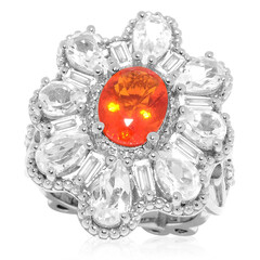 Anello in argento con Opale di Fuoco Messicano (Dallas Prince Designs)