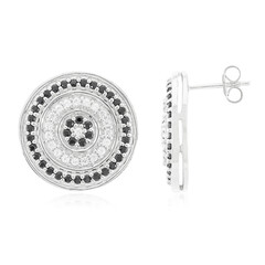 Orecchini in argento con Spinello Nero