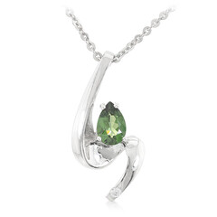 Collana in argento con Apatite Cromo