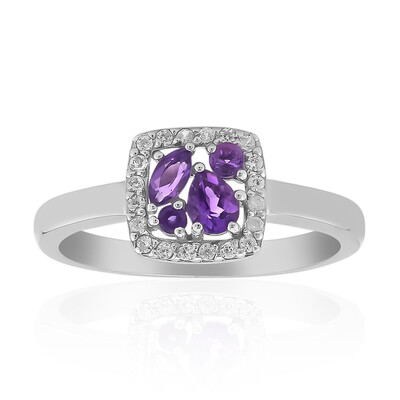 Anello in argento con Ametista Siberiana