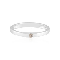 Anello in argento con Diamante Champagne I3
