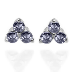 Orecchini in argento con Tanzanite (non riscaldata)