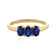 Anello in argento con Spinello Blu Royal